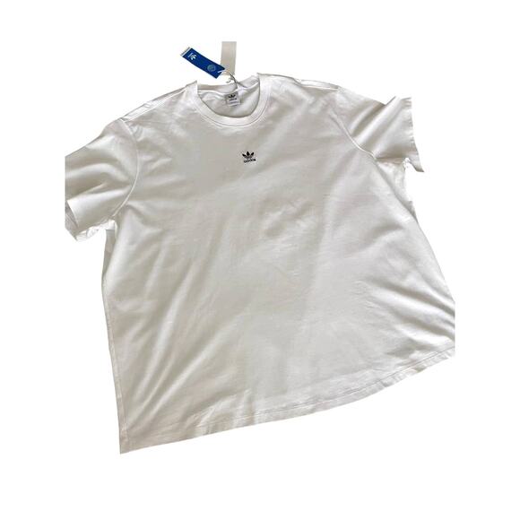 Adidas Womens Originals Tee T Shirt White Plus 4X - Picture 3 of 8